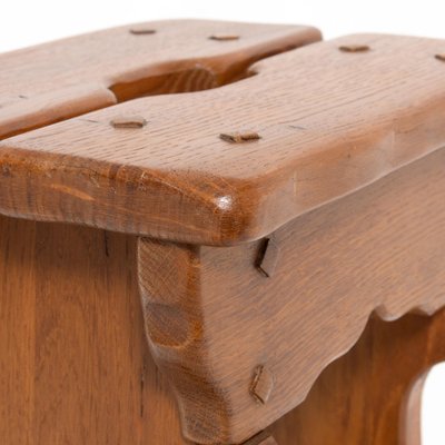 Art Nouveau Wooden Stool, 1920s-VT-786149