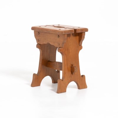 Art Nouveau Wooden Stool, 1920s-VT-786149