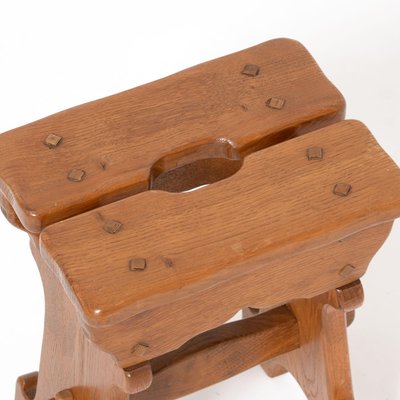 Art Nouveau Wooden Stool, 1920s-VT-786149