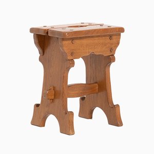 Art Nouveau Wooden Stool, 1920s-VT-786149