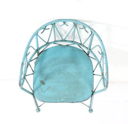 Art Nouveau Wrought Iron Childrens Armchair, France, 1900s-MY-1320199