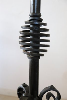 Art Nouveau Wrought Iron Floor Lamp, 1890s-DCO-1408195