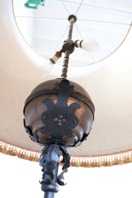 Art Nouveau Wrought Iron Floor Lamp, 1890s-DCO-1408195