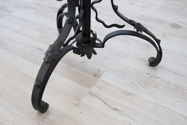 Art Nouveau Wrought Iron Floor Lamp, 1890s-DCO-1408195