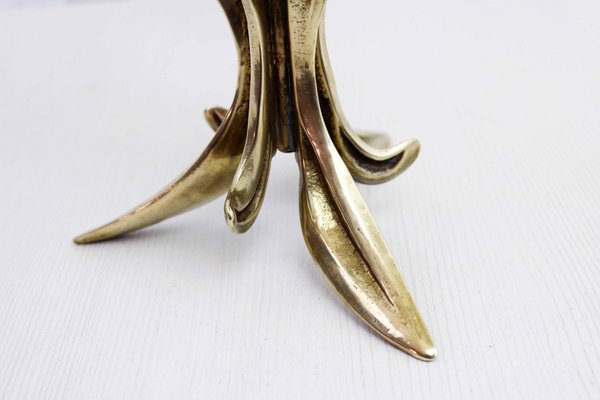 Art Nouveaut Brass Candleholder, 1960s-BQF-1720098