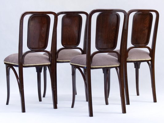 Art Noveau Bentwood Chairs from Thonet, 1905, Set of 4-YZB-1822529