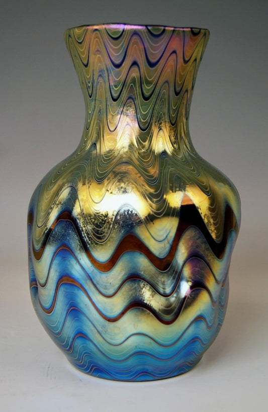 Art Noveau Ruby Phaenomen Vase from Loetz, Klostermehle, Germany, 1900s