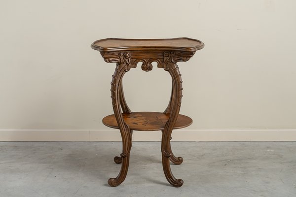 Art Noveau Tea Side Table in the style of Emile Galle, Early 20th Century-UJE-2020656