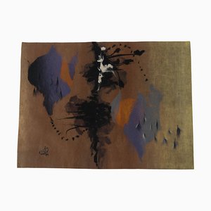 Art Wool Model Mirror Tapestry by D. Svejdova, Czechoslovakia, 1984-TZ-1315589