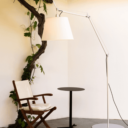 Artemide Tolomeo Mega Floor Lamp Parchment 36 cm Shade