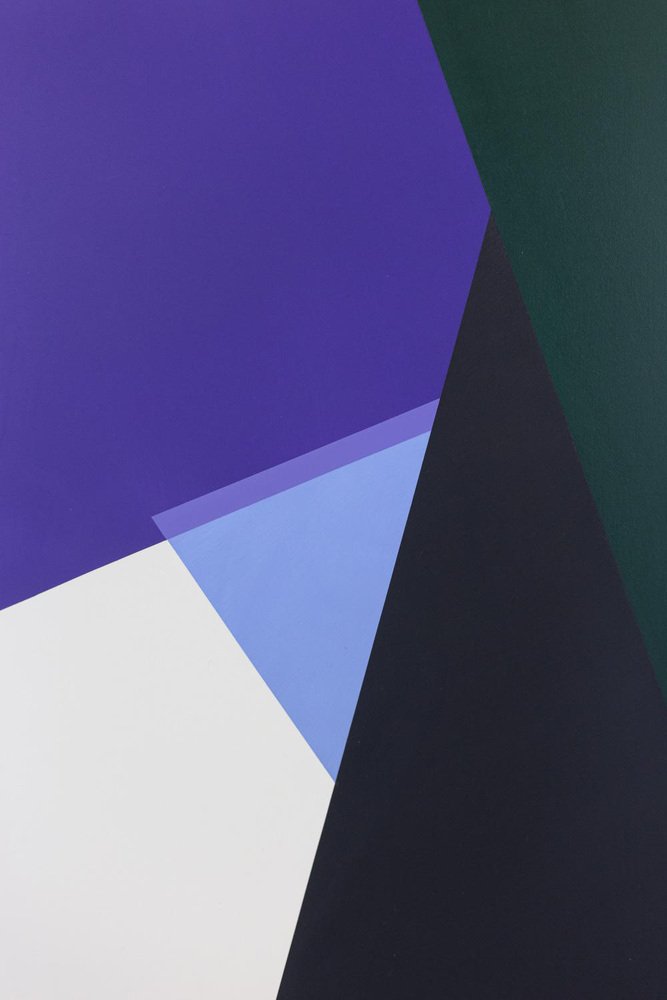 Arthur Dorval, Geometric Painting, Oil on Canvas