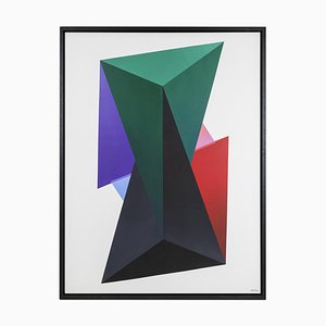 Arthur Dorval, Geometric Painting, Oil on Canvas-CEJ-1065978