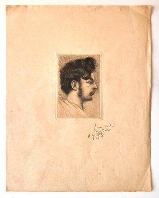 Arthur Edouard Guillez, Portrait, Original Etching, 1908-ZCI-2029586