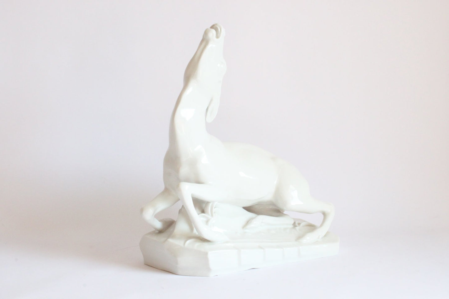 Arthur Storch, Dying Deer, 1922, Porcelain