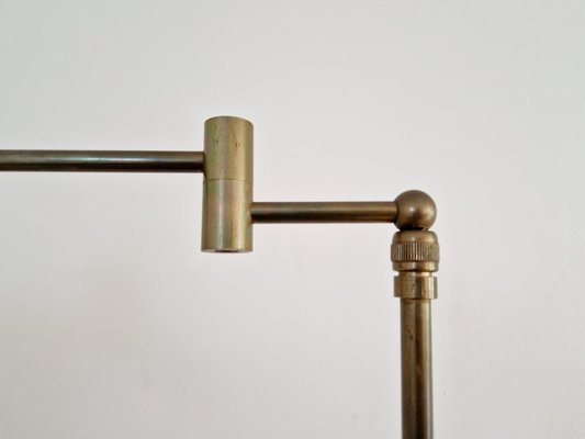 Articulated Brass Floor Lamp, 1970s-FAX-2020059