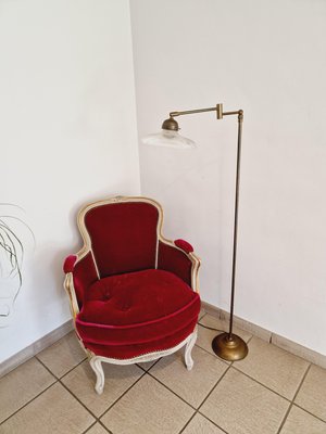 Articulated Brass Floor Lamp, 1970s-FAX-2020059