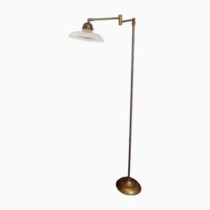 Articulated Brass Floor Lamp, 1970s-FAX-2020059