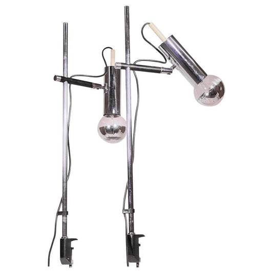 Articulated Desk Clamp Lamps from Staff, Germany 1960, Set of 2