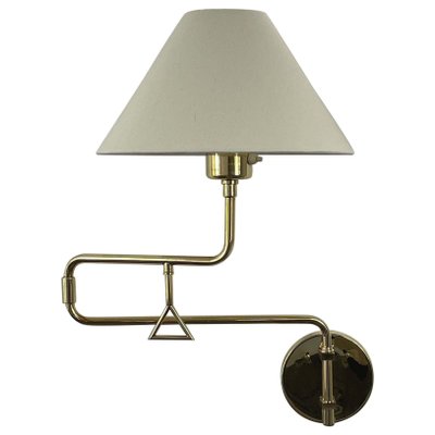 Articulating Brass Wall Light, 1950s-OE-1806575