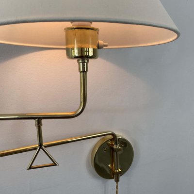 Articulating Brass Wall Light, 1950s-OE-1806575