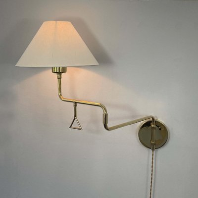 Articulating Brass Wall Light, 1950s-OE-1806575