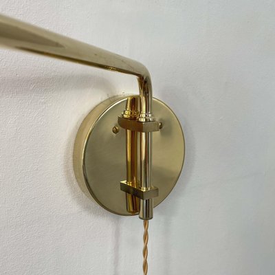 Articulating Brass Wall Light, 1950s-OE-1806575