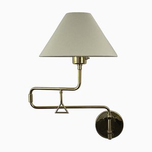 Articulating Brass Wall Light, 1950s-OE-1806575