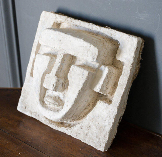 Artist's Studio Cube Face Plaster Sculpture, 1950