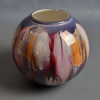 Artistic Multicolored Sphere Ceramic Vase from S.E.C, Italy, 1970-PWG-2041252