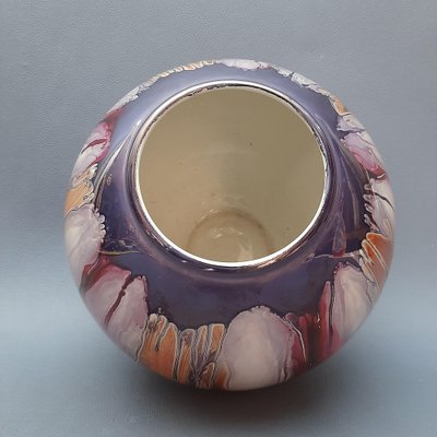 Artistic Multicolored Sphere Ceramic Vase from S.E.C, Italy, 1970-PWG-2041252