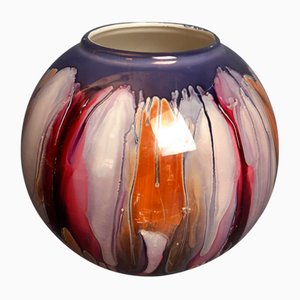 Artistic Multicolored Sphere Ceramic Vase from S.E.C, Italy, 1970-PWG-2041252