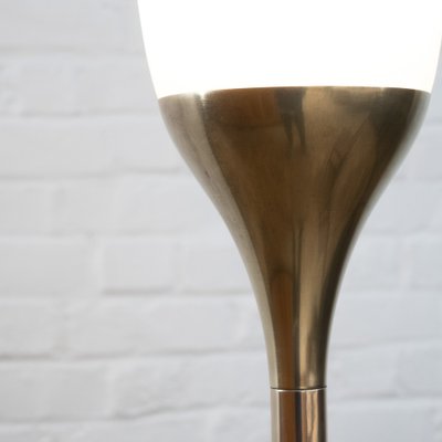 Arton Deco Brass and Opaline Art Floor Lamp, 1930s-RB-1730307