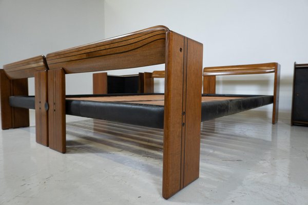 Artona Bed with Nightstands by Afra and Tobia Scarpa for Maxalto, 1970s, Set of 3-FGA-1770720