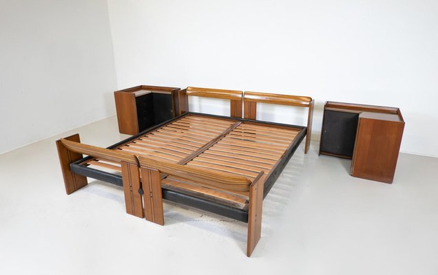 Artona Bed with Nightstands by Afra and Tobia Scarpa for Maxalto, 1970s, Set of 3-FGA-1770720