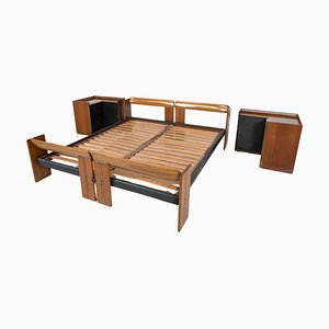 Artona Bed with Nightstands by Afra and Tobia Scarpa for Maxalto, 1970s, Set of 3-FGA-1770720