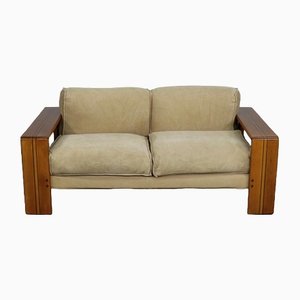 Artona Sofa in Elm and Linen by Afra & Tobia Scarpa, 1975-ZZP-1397979