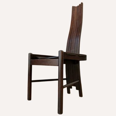 Arts and Crafts Oak Organic Shaped Steam Bent Revival Chair-BHG-1160921