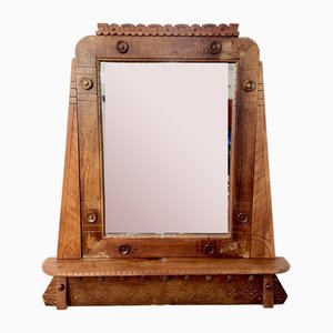 Arts and Crafts Wooden Mirror, 1950s-VAM-1767039