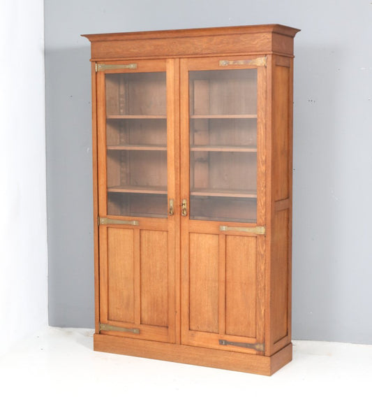 Arts & Crafts Art Nouveau Oak Bookcase, 1900s