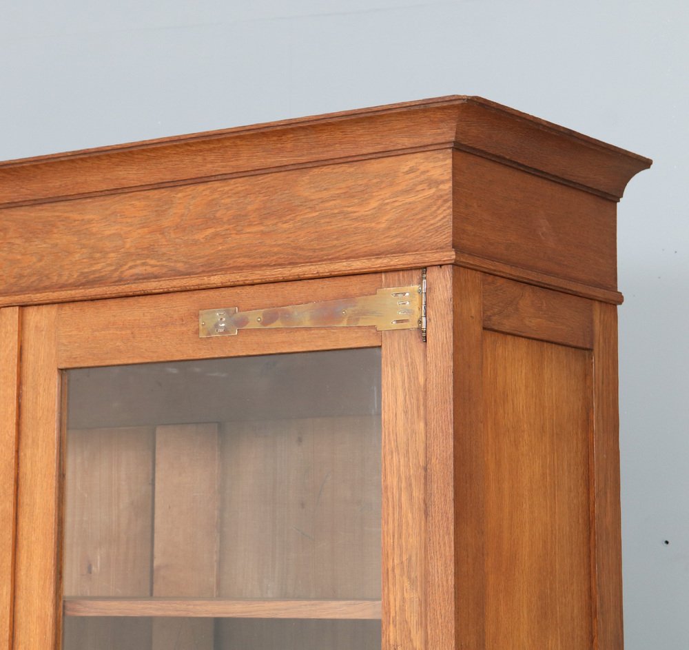 Arts & Crafts Art Nouveau Oak Bookcase, 1900s