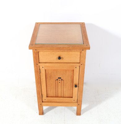 Arts & Crafts Art Nouveau Oak Nightstand by Jac. Van Den Bosch, 1904-MY-1815711