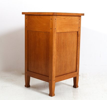 Arts & Crafts Art Nouveau Oak Nightstand by Jac. Van Den Bosch, 1904-MY-1815711