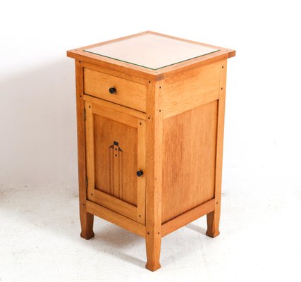 Arts & Crafts Art Nouveau Oak Nightstand by Jac. Van Den Bosch, 1904-MY-1815711