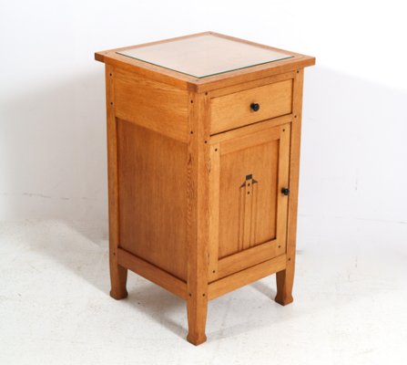 Arts & Crafts Art Nouveau Oak Nightstand by Jac. Van Den Bosch, 1904-MY-1815711