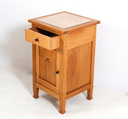 Arts & Crafts Art Nouveau Oak Nightstand by Jac. Van Den Bosch, 1904-MY-1815711