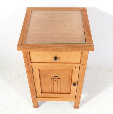 Arts & Crafts Art Nouveau Oak Nightstand by Jac. Van Den Bosch, 1904-MY-1815711