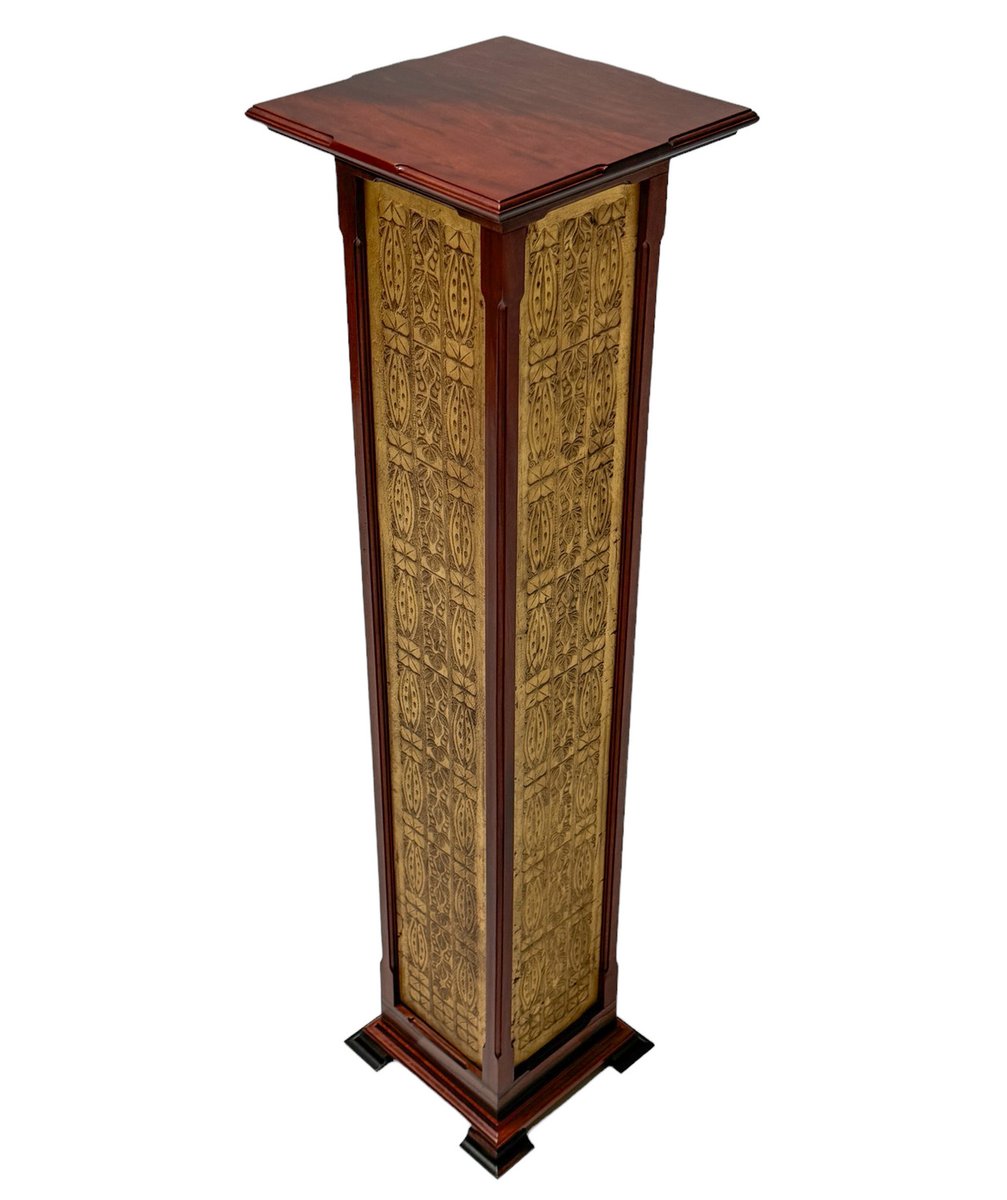 Arts & Crafts Art Nouveau Pedestal by Carel Adolph Lion Cachet, 1890s