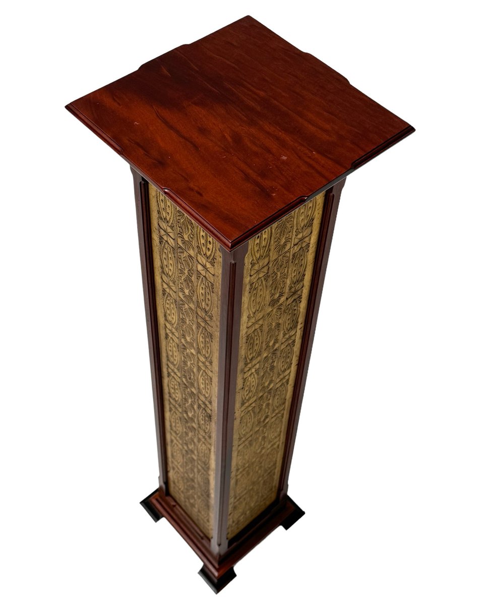 Arts & Crafts Art Nouveau Pedestal by Carel Adolph Lion Cachet, 1890s