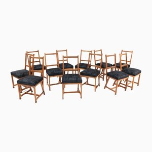 Arts & Crafts Chairs in Oak by Hendrik Petrus for the University of Leiden, Set of 12-MY-1229133