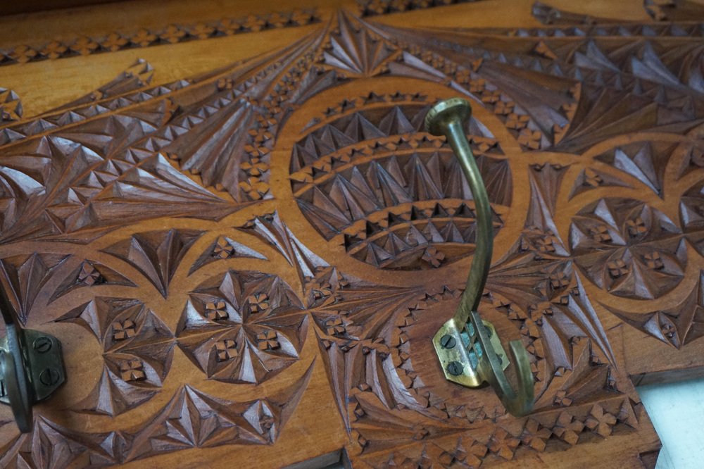 Arts & Crafts Dutch Coat Rack, 1917